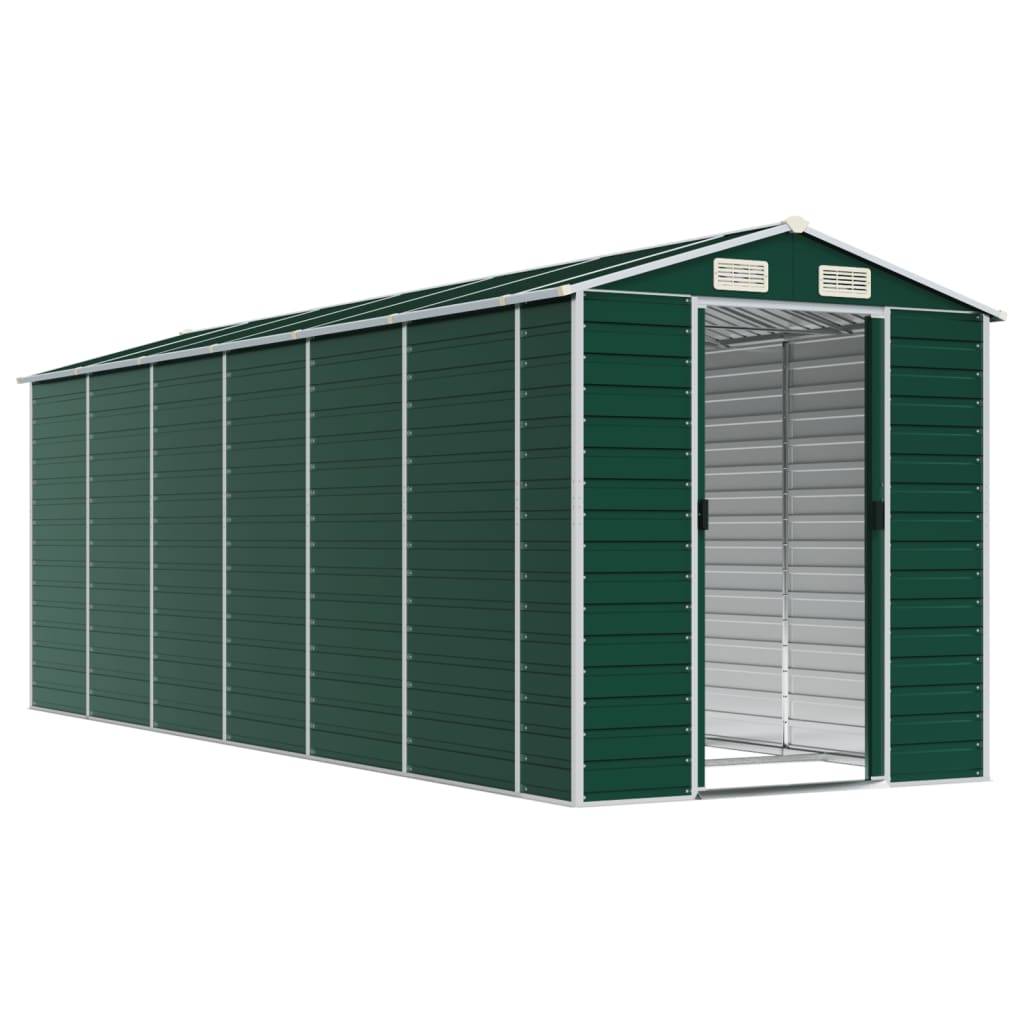 Vidaxl - Abri de jardin vert 191x555x198 cm acier galvanisé vidaXL 3188236 - Image 9
