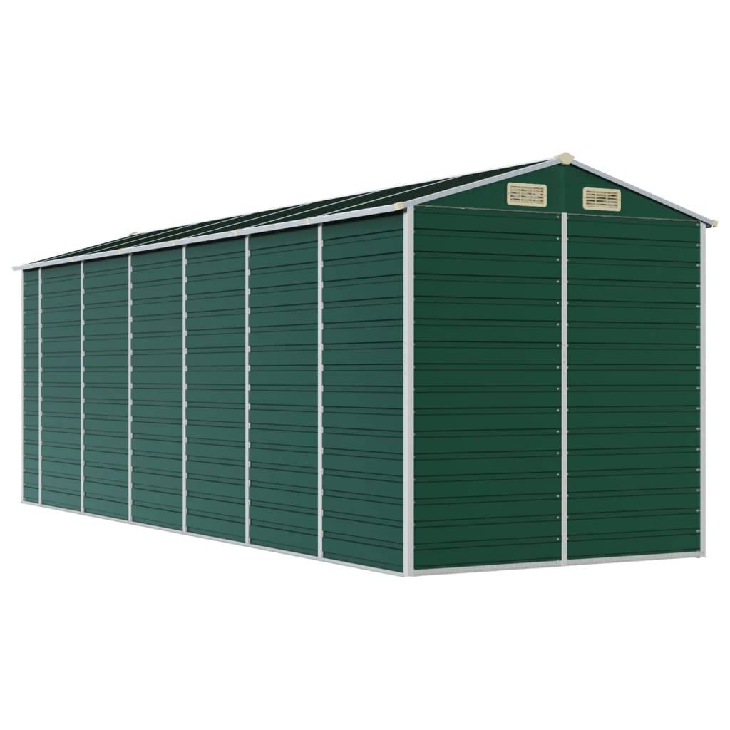 Vidaxl - Abri de jardin vert 191x555x198 cm acier galvanisé vidaXL 3188236 - Image 8