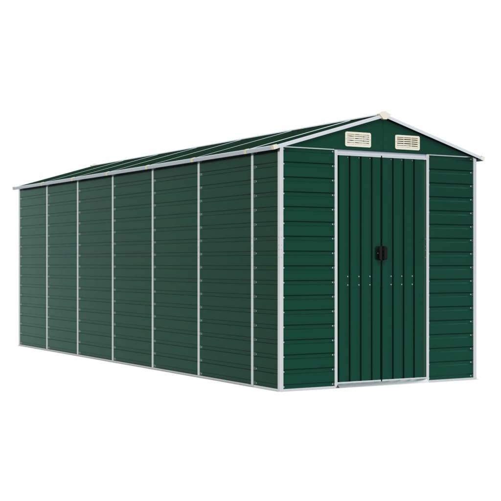 Vidaxl - Abri de jardin vert 191x555x198 cm acier galvanisé vidaXL 3188236 - Image 2