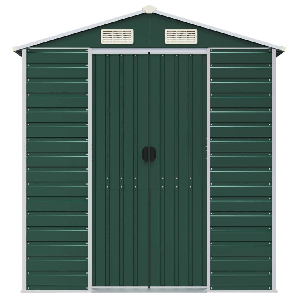 Vidaxl - Abri de jardin vert 191x555x198 cm acier galvanisé vidaXL 3188236 - Image 5