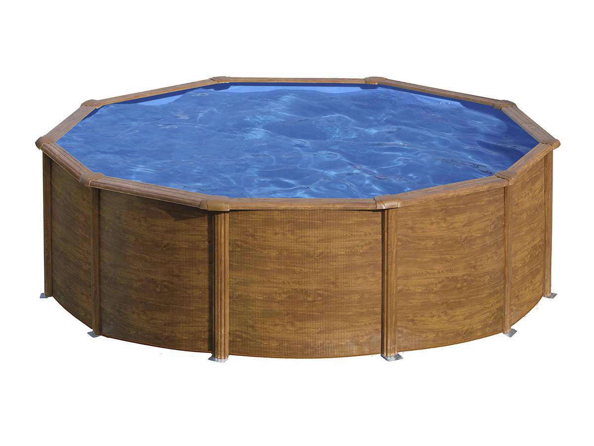 Gré - Piscine acier aspect bois Gré Pacific ronde 4,80 x 1,22 m - Gré - Image 2