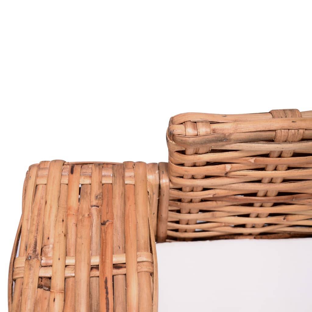 Vidaxl - Ensemble de canapés de jardin 2 pcs avec coussins Rotin naturel vidaXL 276283 - Image 4