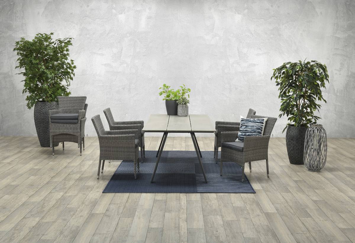 Garden Impressions - Fauteuil empilable Nicosia - gris organique - anthracite - Image 6