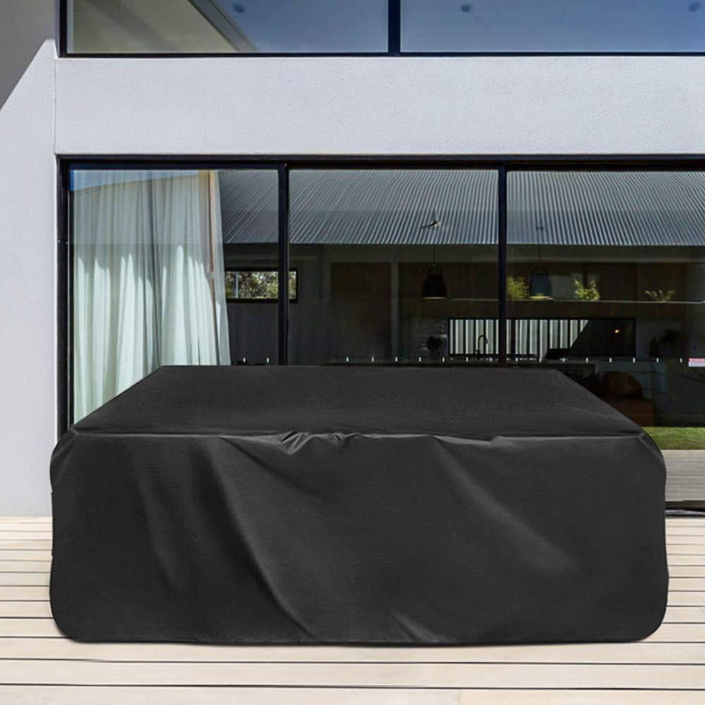 IntiMeg - Housse de protection d'extérieur,Housse Table de Jardin pour Tables,Chaise200x160x70cm,noir IntiMeg - Image 4