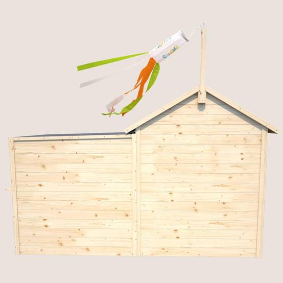Soulet - Cabane en bois avec préau SARAH - Image 9