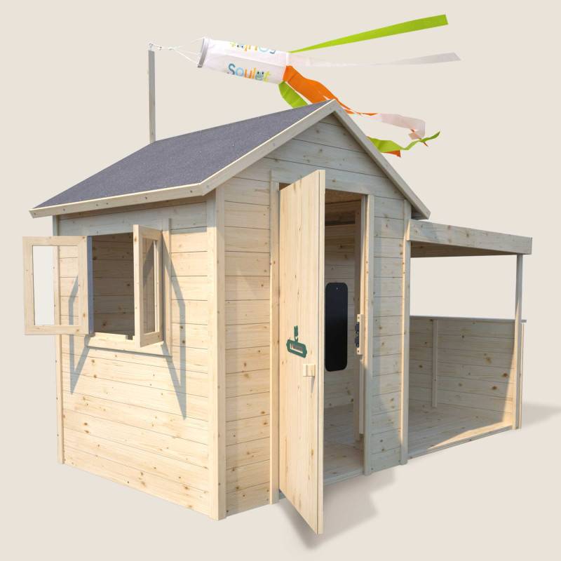 Soulet - Cabane en bois avec préau SARAH - Image 10