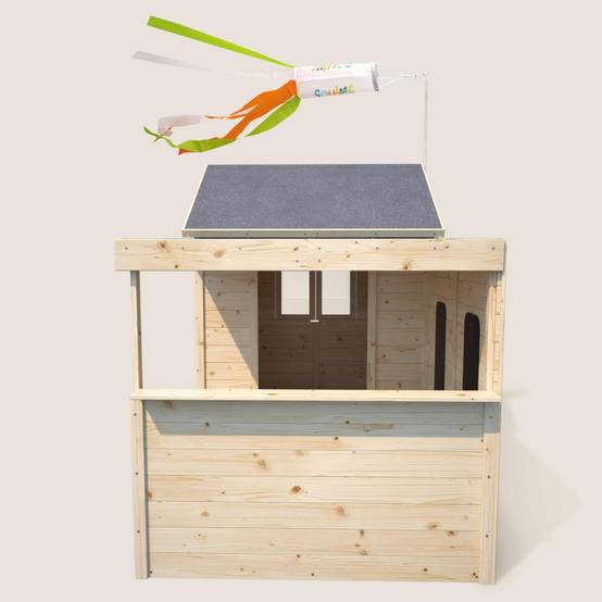 Soulet - Cabane en bois avec préau SARAH - Image 7