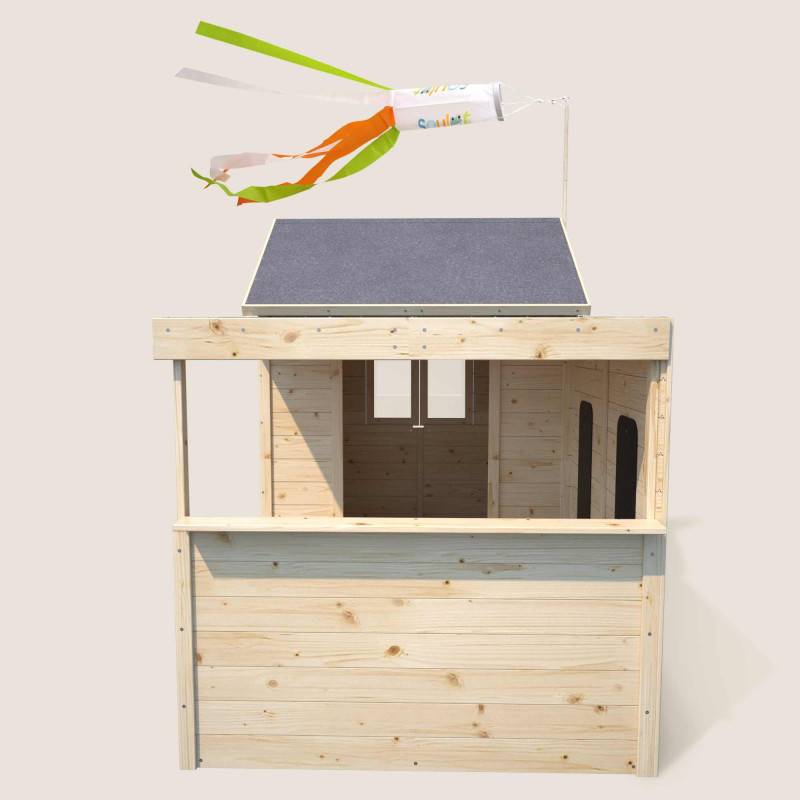 Soulet - Cabane en bois avec préau SARAH - Image 7