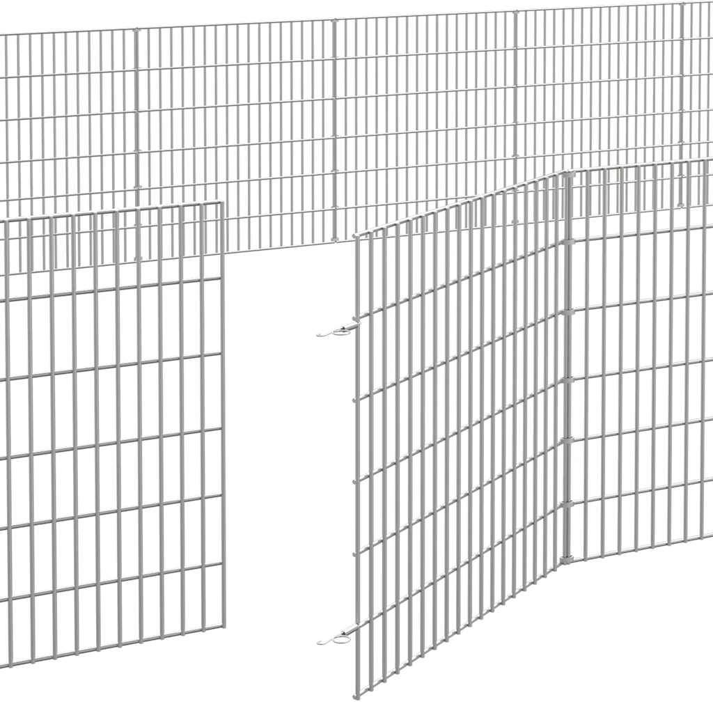 Vidaxl - Enclos pour animaux en liberté 48panneaux 54x60cm fer galvanisé vidaXL 3321346 - Image 4