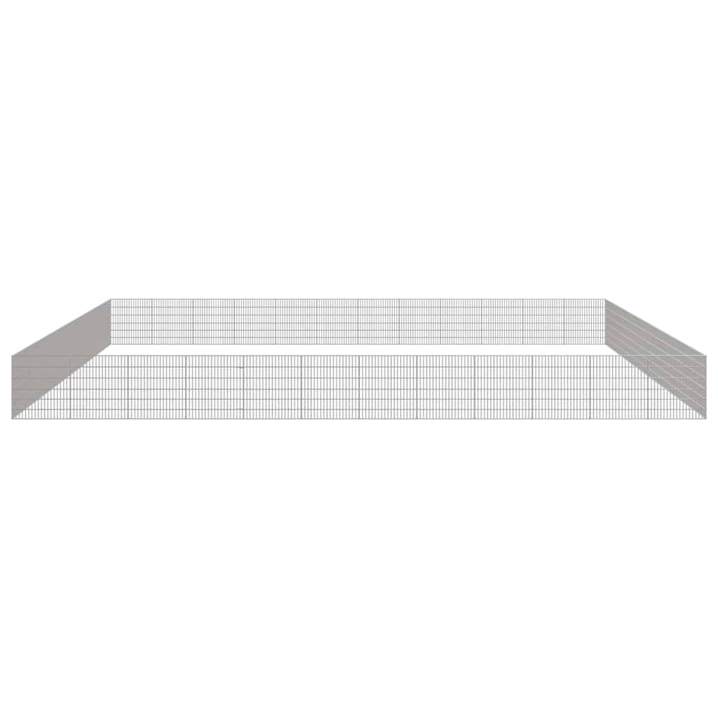 Vidaxl - Enclos pour animaux en liberté 48panneaux 54x60cm fer galvanisé vidaXL 3321346 - Image 5