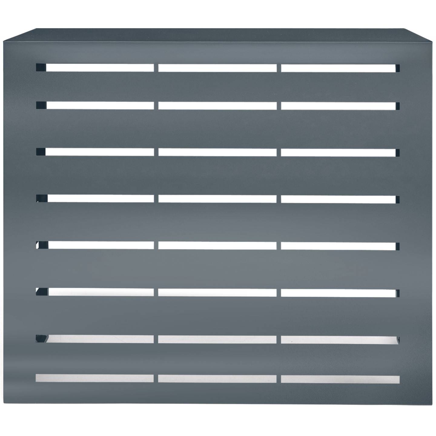 Cache climatiseur métal gris anthracite protection unité extérieur 95 x 48 x 80 cm - Image 3