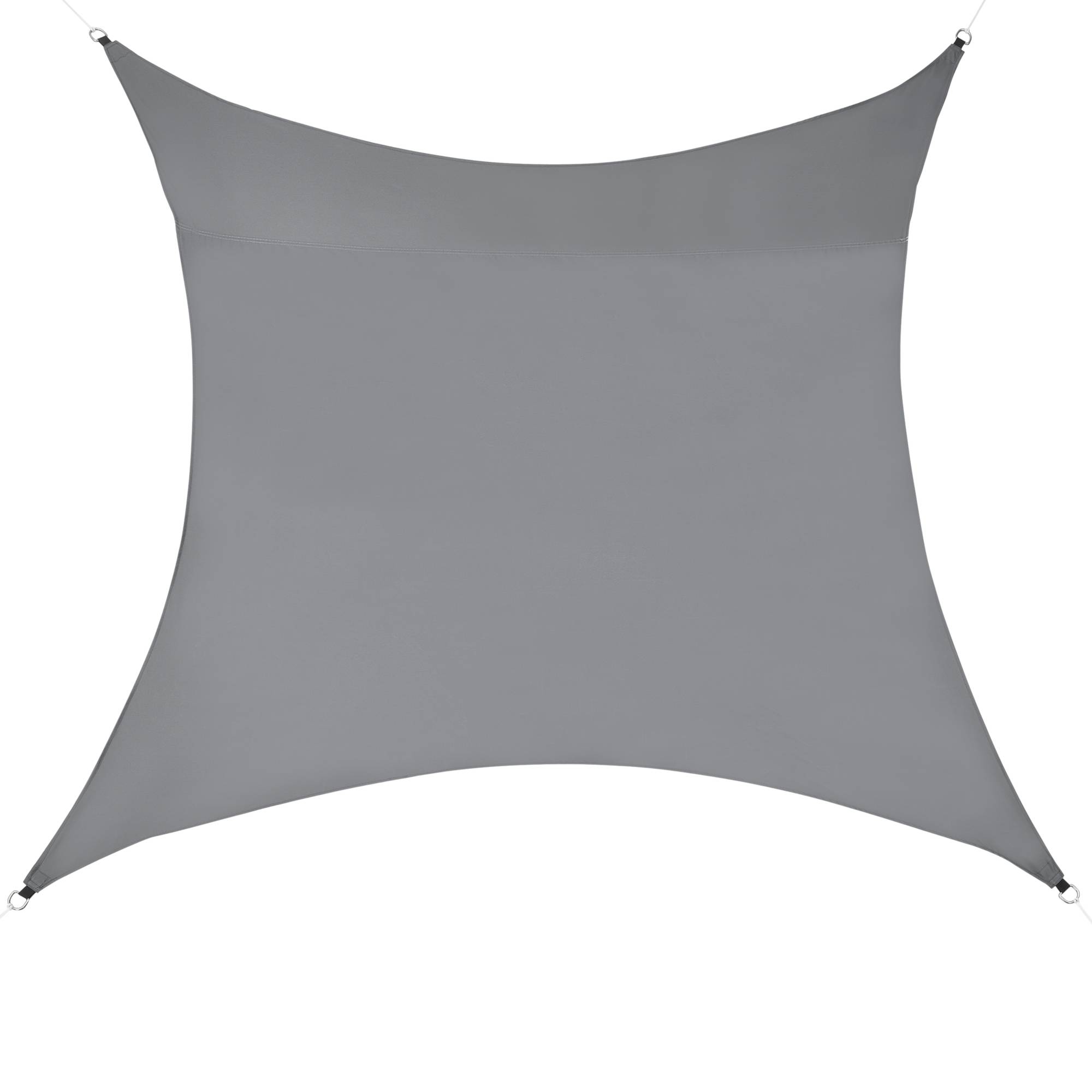 Voile d'Ombrage Lerma Carrée Gris Foncé 4 x 4 m [en.casa] - Image 1