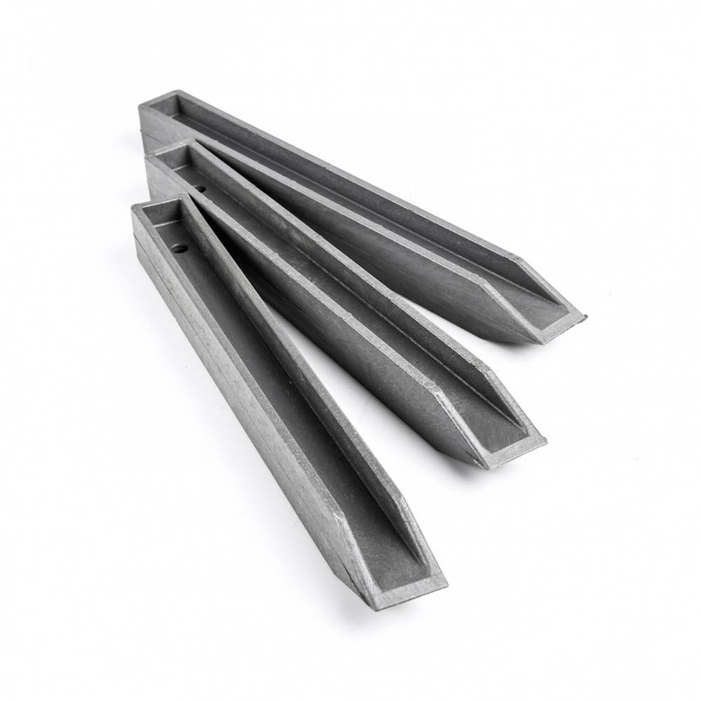 Ecolat - Lot de 10 piquets à planter Ecolat plastique gris, H.38 x L.4 cm ECOLAT - Image 2
