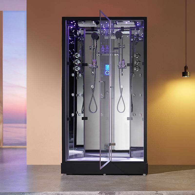 Cabine douche hammam XDUAL 120 MIROIR Archipel® - 120x80 cm - Image 1