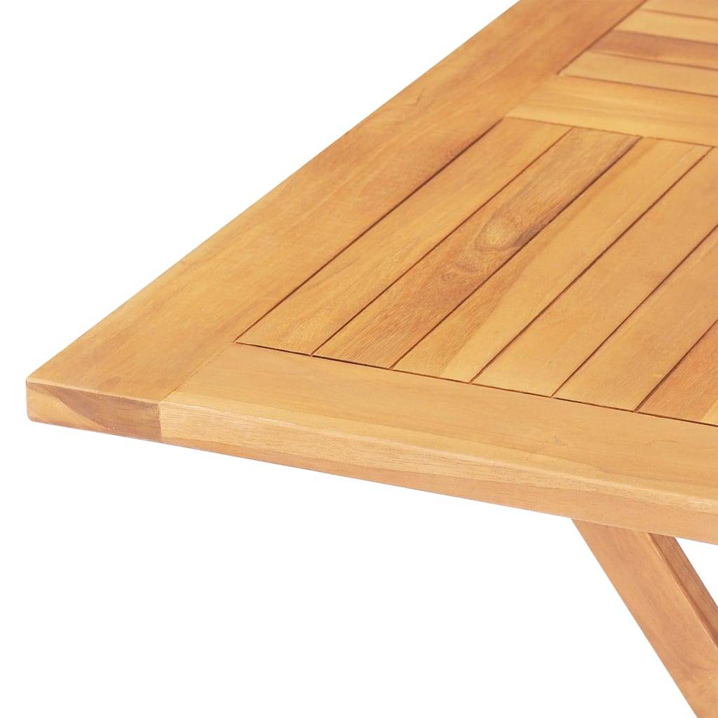 Ensemble de 5 pcs table de jardin avec chaises - mobilier de jardin Bois de teck massif - Image 8