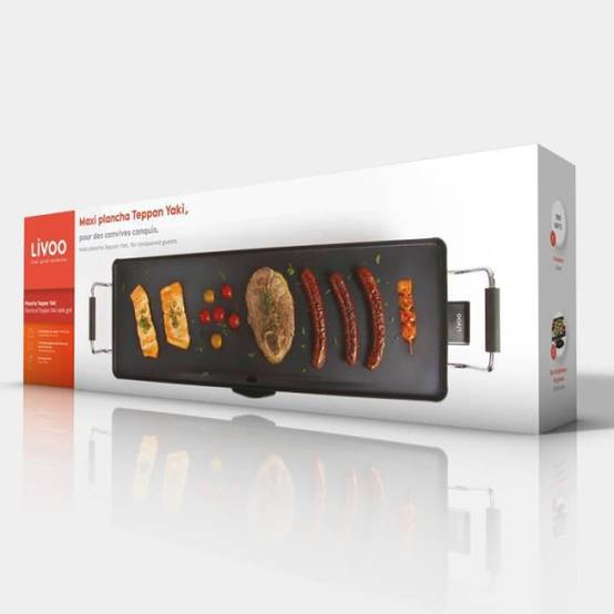 Livoo - Plancha Electrique - Planche LIVOO DOM182 - Teppan Yaki, gril 70 cm - Image 3