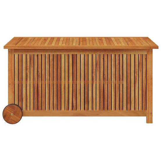 Coffre de rangement bois d'acacia naturel 113 x 50 x 58 cm - PANGIVO - Image 4