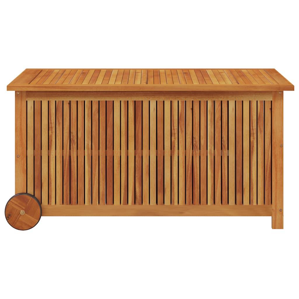 Coffre de rangement bois d'acacia naturel 113 x 50 x 58 cm - PANGIVO - Image 4