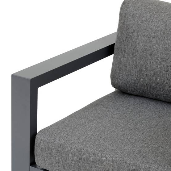 Hesperide - Fauteuil de salon de jardin "Évasion" graphite polyester et aluminium Hespéride - Image 5