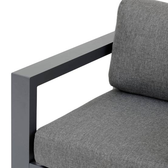 Hesperide - Fauteuil de salon de jardin "Évasion" graphite polyester et aluminium Hespéride - Image 3