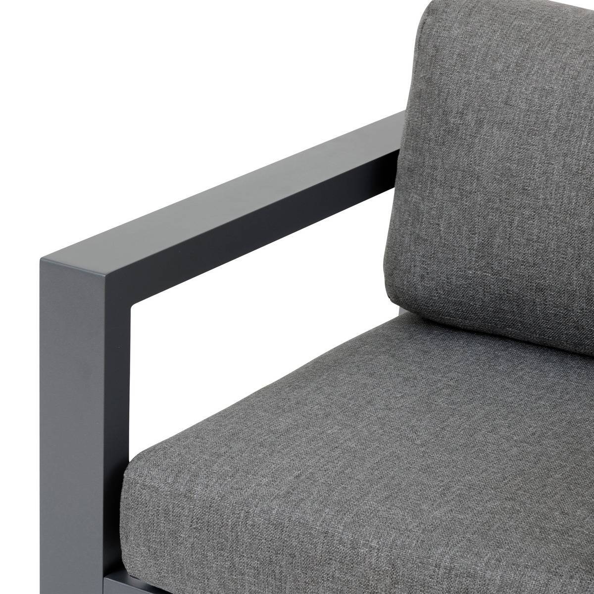 Hesperide - Fauteuil de salon de jardin "Évasion" graphite polyester et aluminium  Hespéride - Image 3