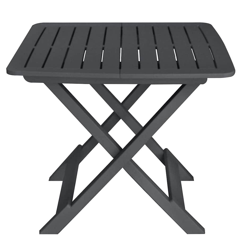 Vidaxl - Ensemble de bistro pliable 3 pcs-Salons de jardin Plastique Anthracite - Image 2