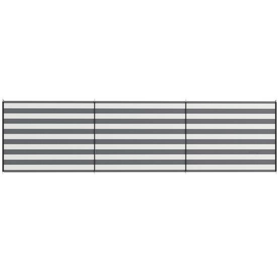 Paravent de camping polyester gris et blanc 540 x 150 cm - PANGIVO - Image 2