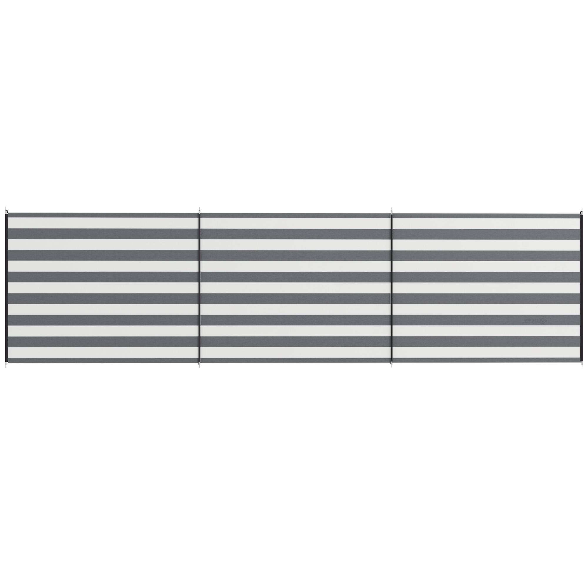 Paravent de camping polyester gris et blanc 540 x 150 cm - PANGIVO - Image 2