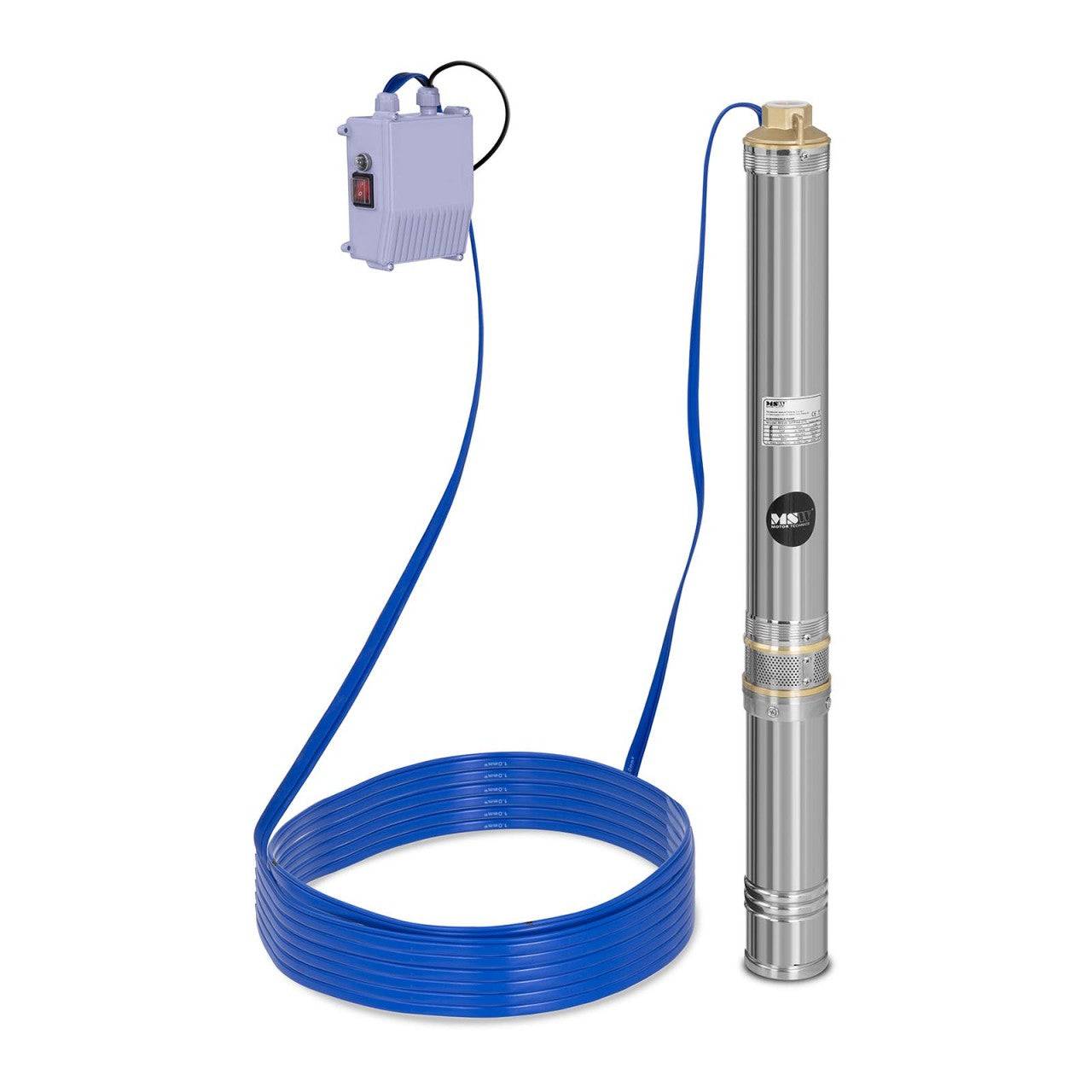 Helloshop26 - Pompe immergée pompe de puits submersible refoulement - 4800 L/h - 750 Watts - acier inoxydable - Image 1