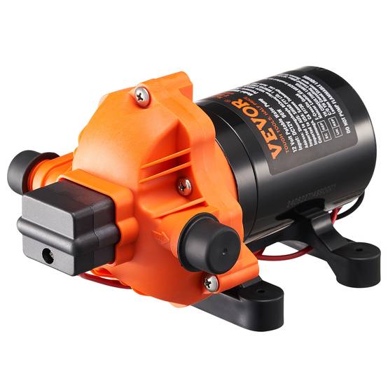VEVOR Pompe à eau à membrane 12V 3 GPM 11,36 L/min 3 chambres, pressostat auto 50 PSI. - Image 1