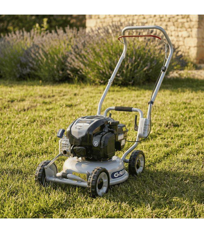 Grin - Tondeuse thermique 37 cm, mulching haute performance, moteur briggs  stratton 163cm³ - GRIN HM37 - Image 5