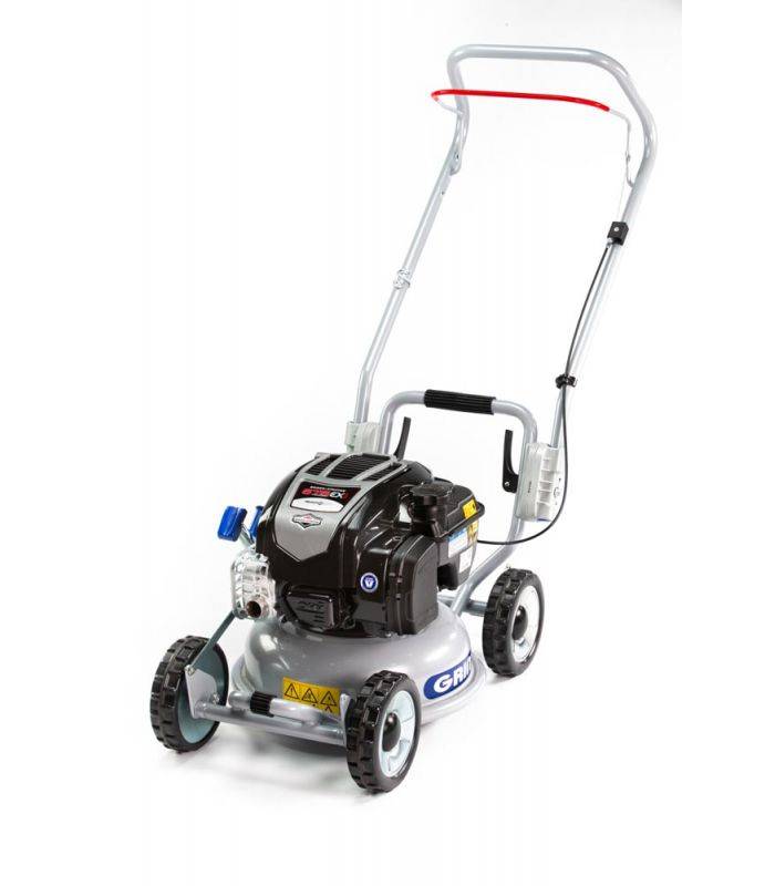 Grin - Tondeuse thermique 37 cm, mulching haute performance, moteur briggs  stratton 163cm³ - GRIN HM37 - Image 1