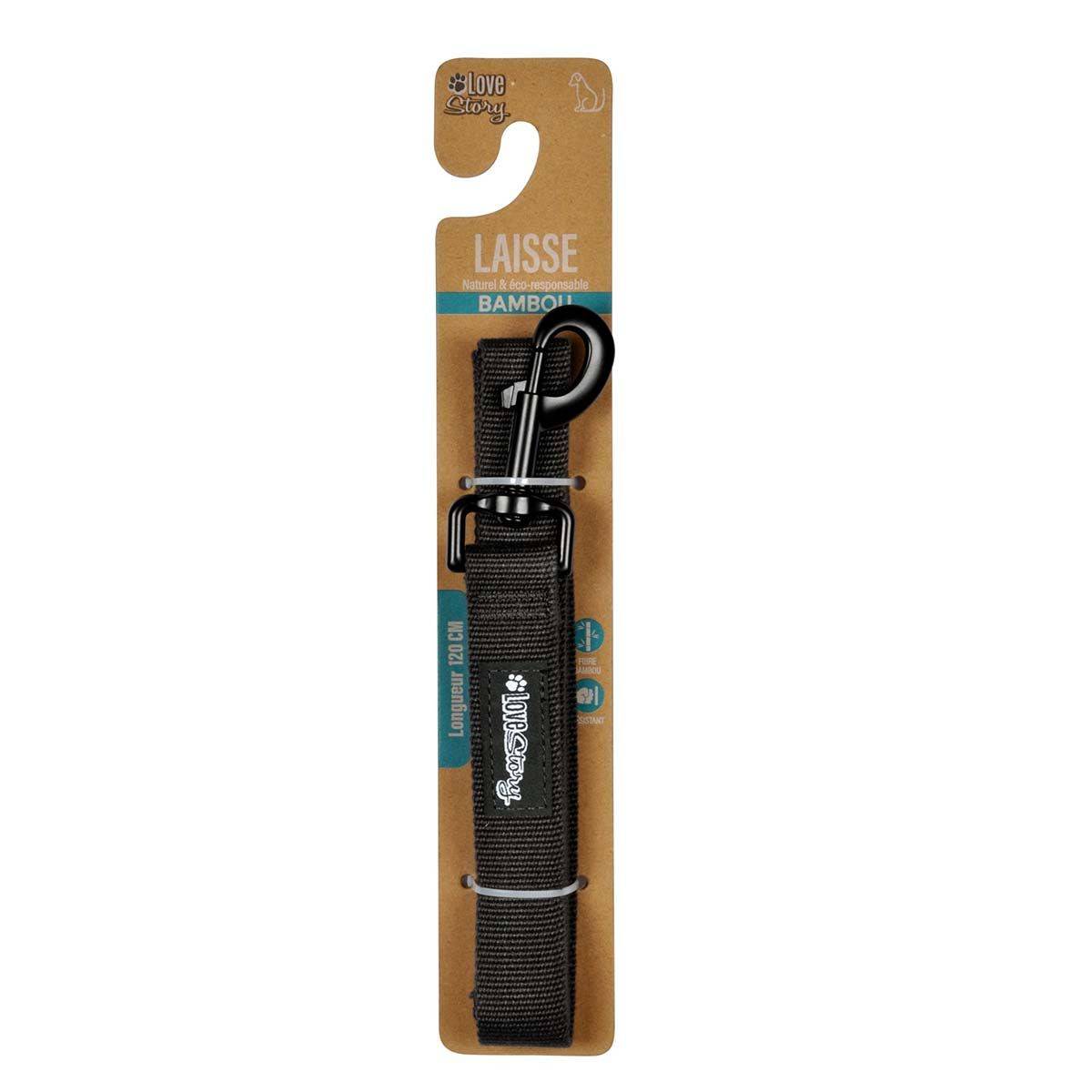 Laisse pour Chien "Bambou" 120cm Anthracite - Image 2