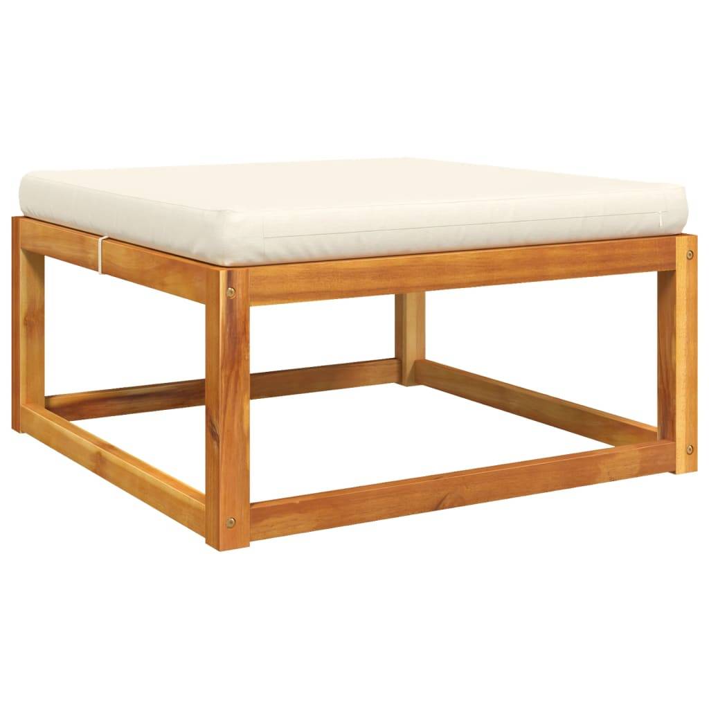 ComfortXL - Salon de Jardin Bas 5 Pièces Bois Acacia Massif et Dossier Rotin Tressé Coussins Épais Brun – ComfortXL Outdoor Living - Image 6