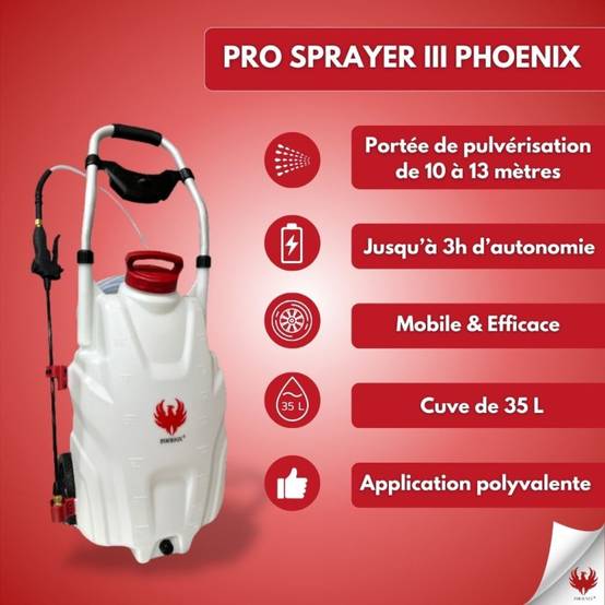 Pulvérisateur électrique autonome 35L portée de 13 m avec 2 batteries - Pro Sprayer - Image 5