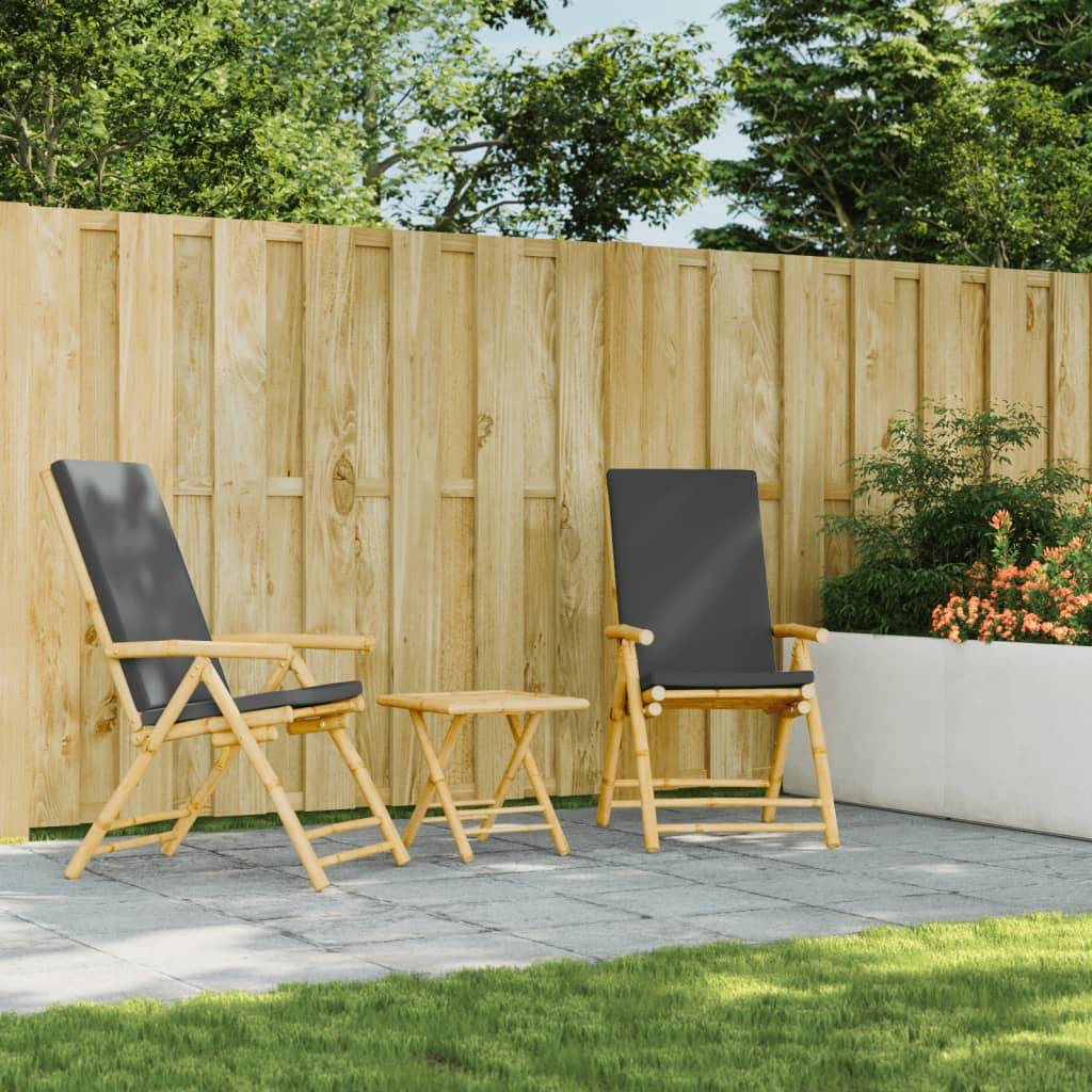 Table d'Appoint Pliable en Bambou 45x45cm, Petite Table de Jardin Carrée et Nomade – ComfortXL Outdoor Living - Image 3