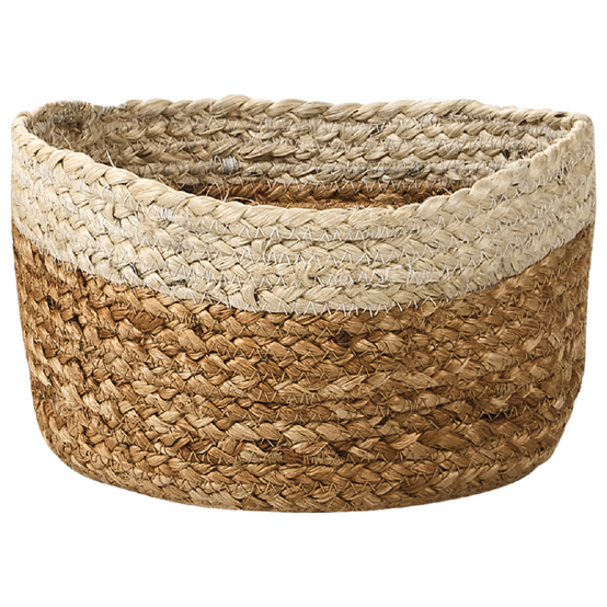 Lot de 3 Paniers de Rangement en Jute Naturelle et Beige 13/14/18 cm de Hauteur Accessoire Linge Décoration Boho - Image 7