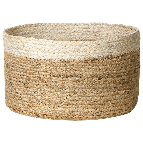Lot de 3 Paniers de Rangement en Jute Naturelle et Beige 13/14/18 cm de Hauteur Accessoire Linge Décoration Boho - Image 4