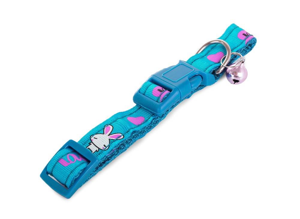 Collier en tissu pour chien chat avec clochette 1.5 - Image 2