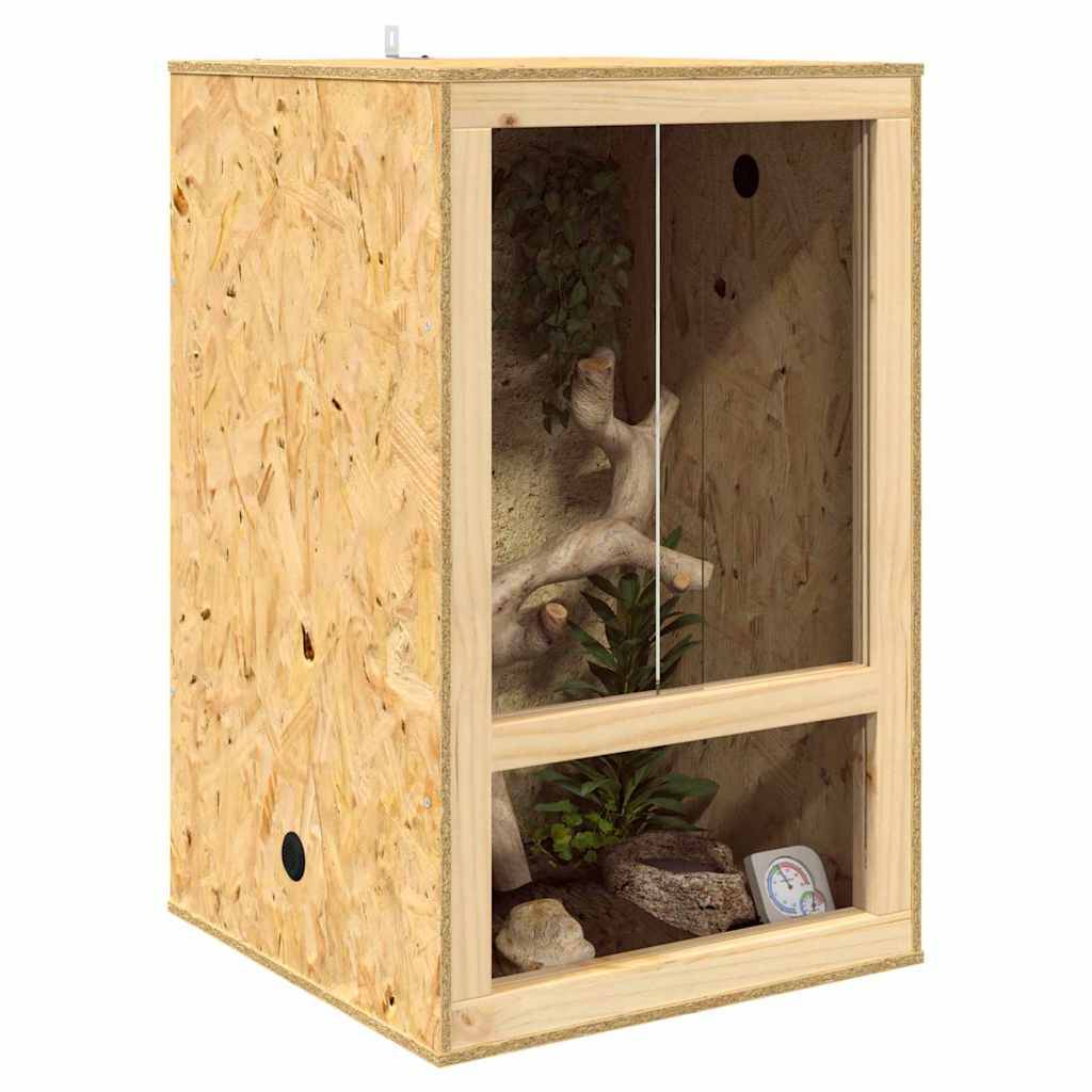 Vidaxl - Terrarium Marron 50 x 50 x 80 cm OSB vidaXL 876731 - Image 4