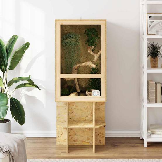 Vidaxl - Terrarium Marron 50 x 50 x 80 cm OSB vidaXL 876731 - Image 5