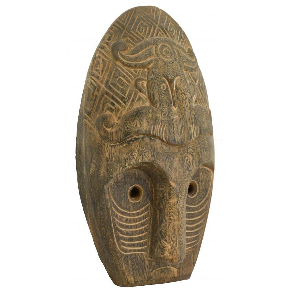 Aubry Gaspard - Masque ethnique en bois patiné - Image 2