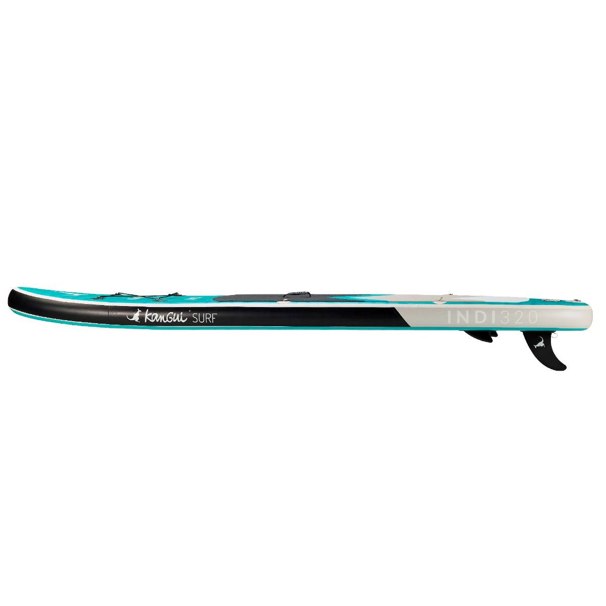 Kangui - KANGUI Stand Up Paddle Gonflable 320 cm (10'6) - SUP avec pagaie réglable, sac à dos, pompe haute pression, leash et kit de réparation - INDI - Image 6
