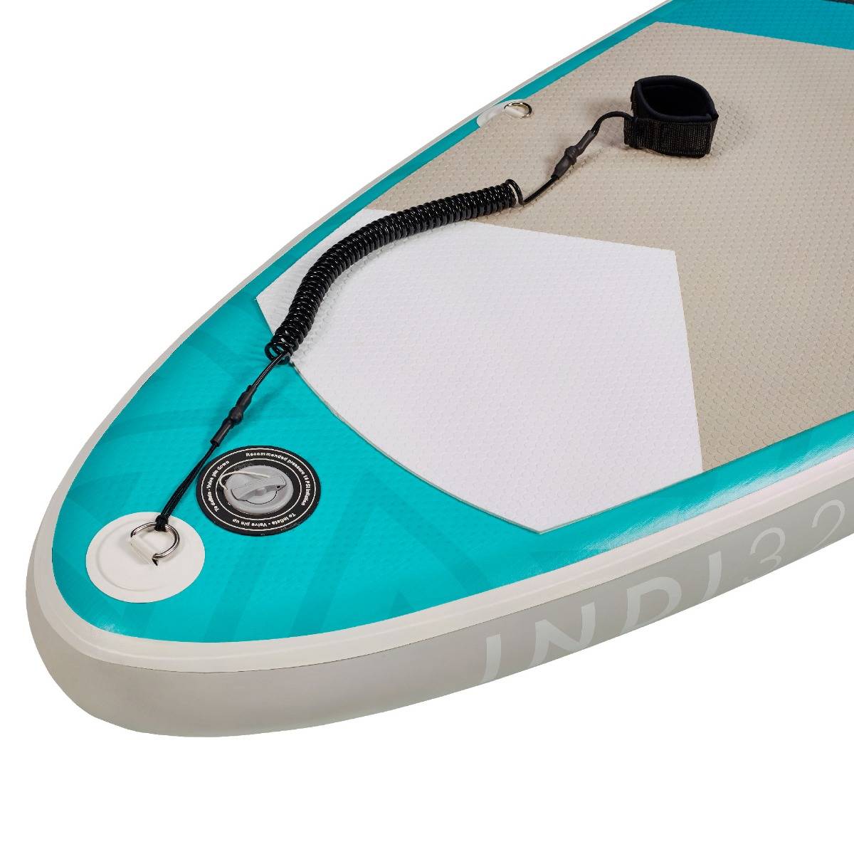 Kangui - KANGUI Stand Up Paddle Gonflable 320 cm (10'6) - SUP avec pagaie réglable, sac à dos, pompe haute pression, leash et kit de réparation - INDI - Image 3