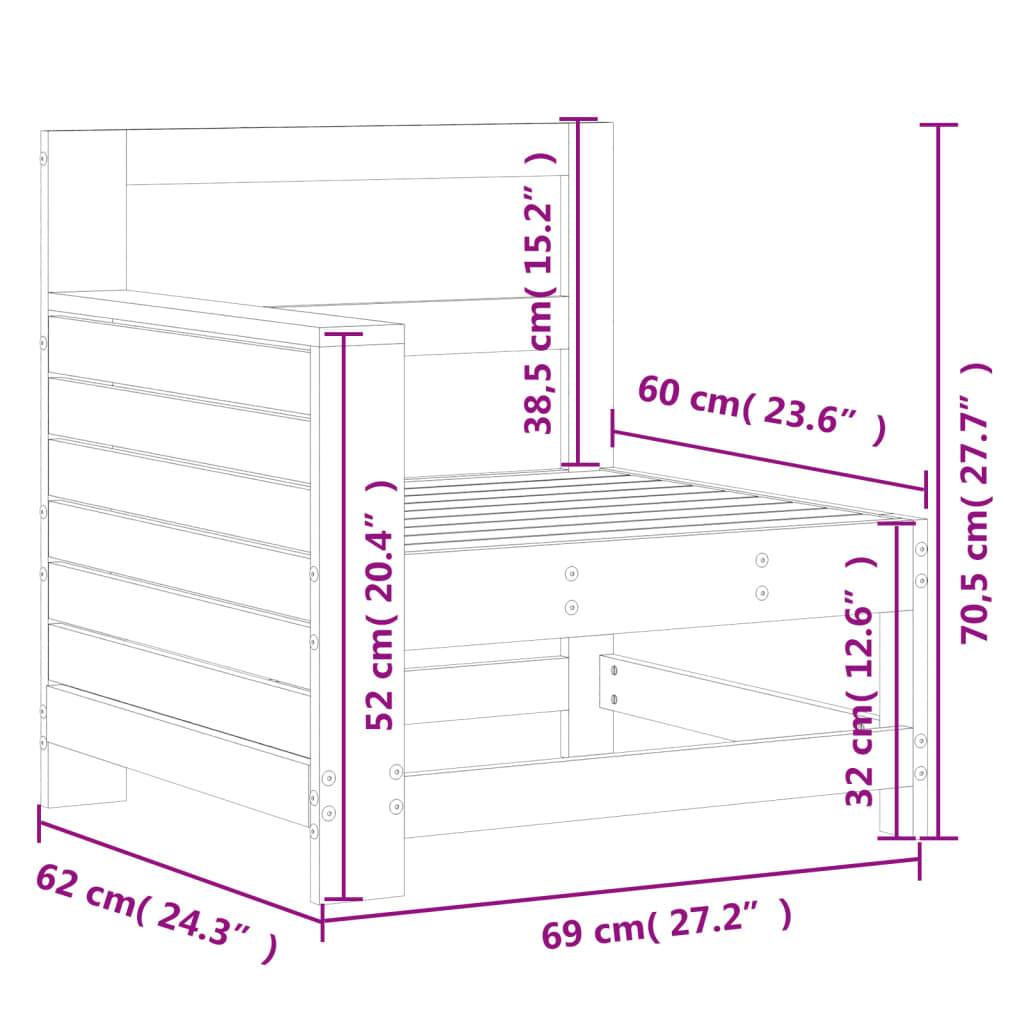 Prolenta Premium - Banc de jardin Blanc 62 X 69 cm - Prolenta Premium - Image 9