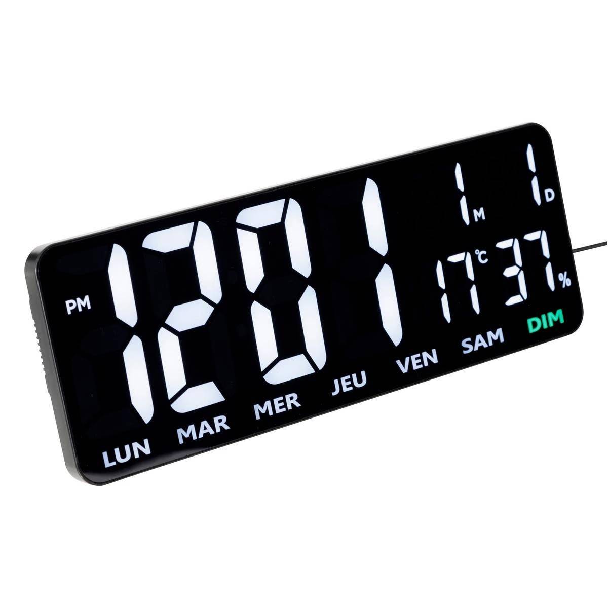 Horloge Digitale Design "Garrett" 35cm Noir - Image 1