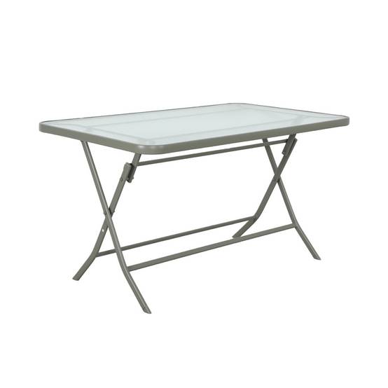 Table de jardin pliante acier + 4 assises textilène kaki - Ancona | sweeek - Image 6