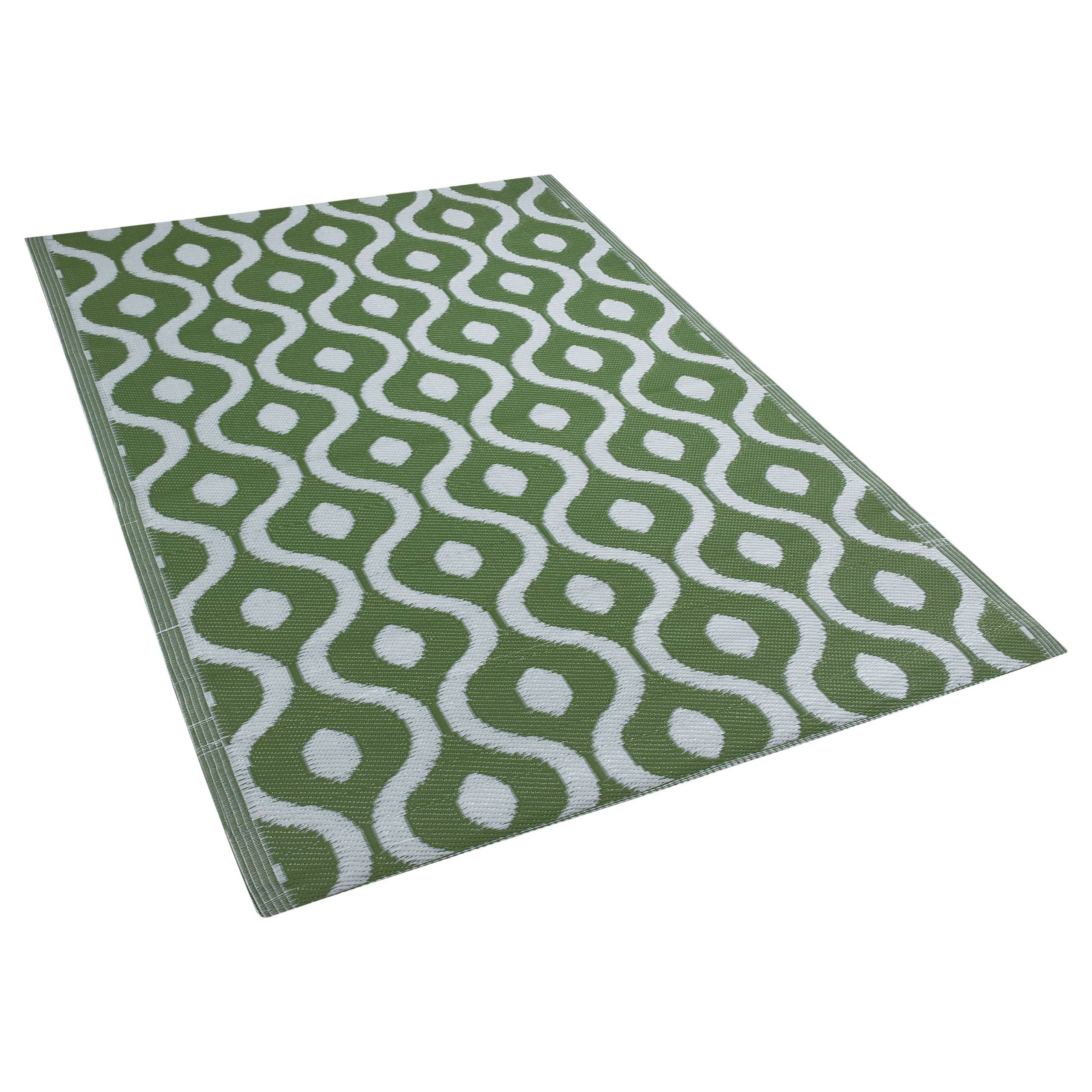 Beliani - Tapis D'Intérieur ou D'Extérieur Vert pour Décoration de Style Moderne et Scandinave pour Salon ou Terasse 120 x 180 cm Beliani - Image 4