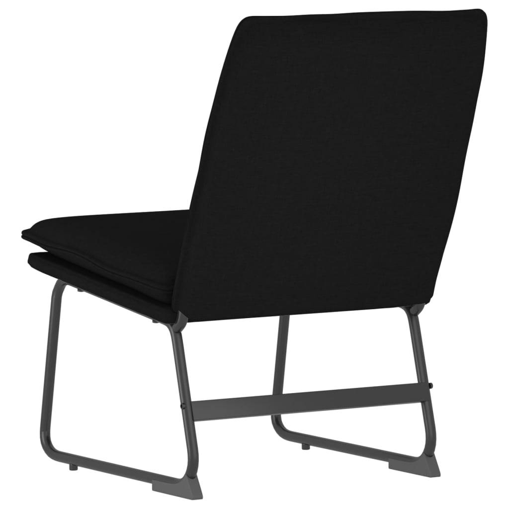 Chaise longue | Transat | Bain de soleil Noir 52x75x76 cm Tissu - Image 5