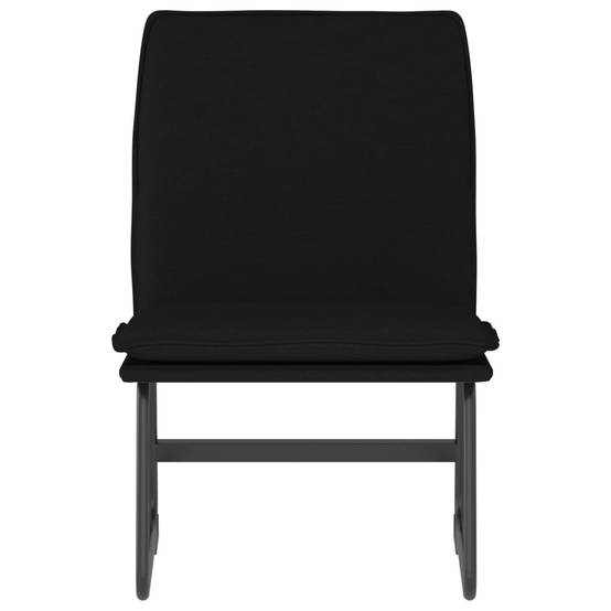 Chaise longue | Transat | Bain de soleil Noir 52x75x76 cm Tissu - Image 3